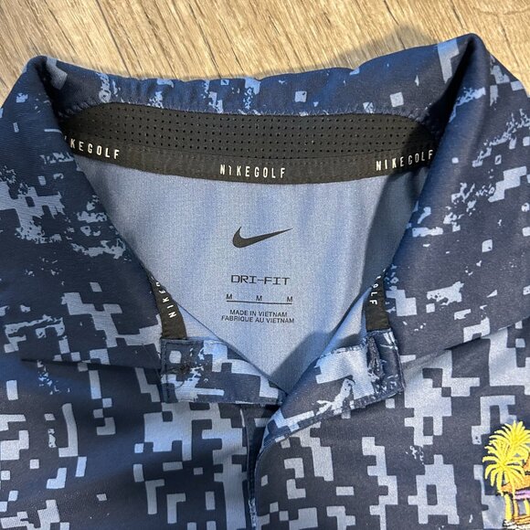 Nike Dri Fit Men's Golf Shirt Bali Hai - Picture 3 of 4